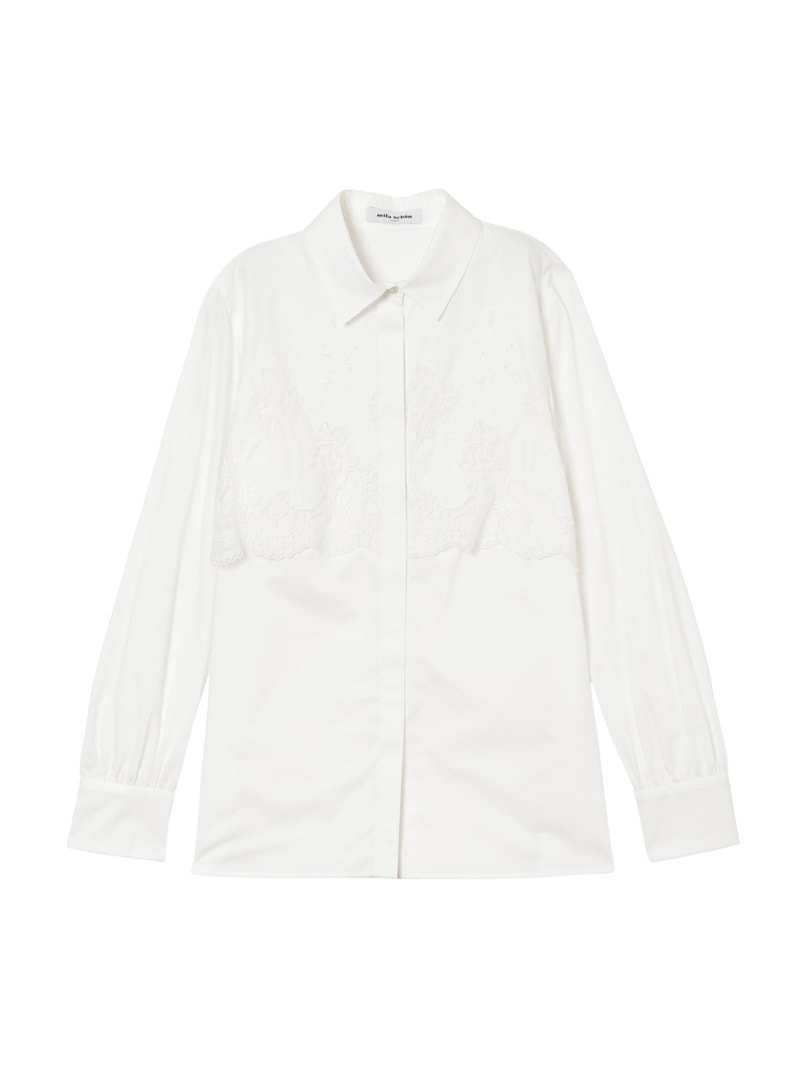 チュールエンブロイダリーシャツ |mila schon|CORONET（コロネット