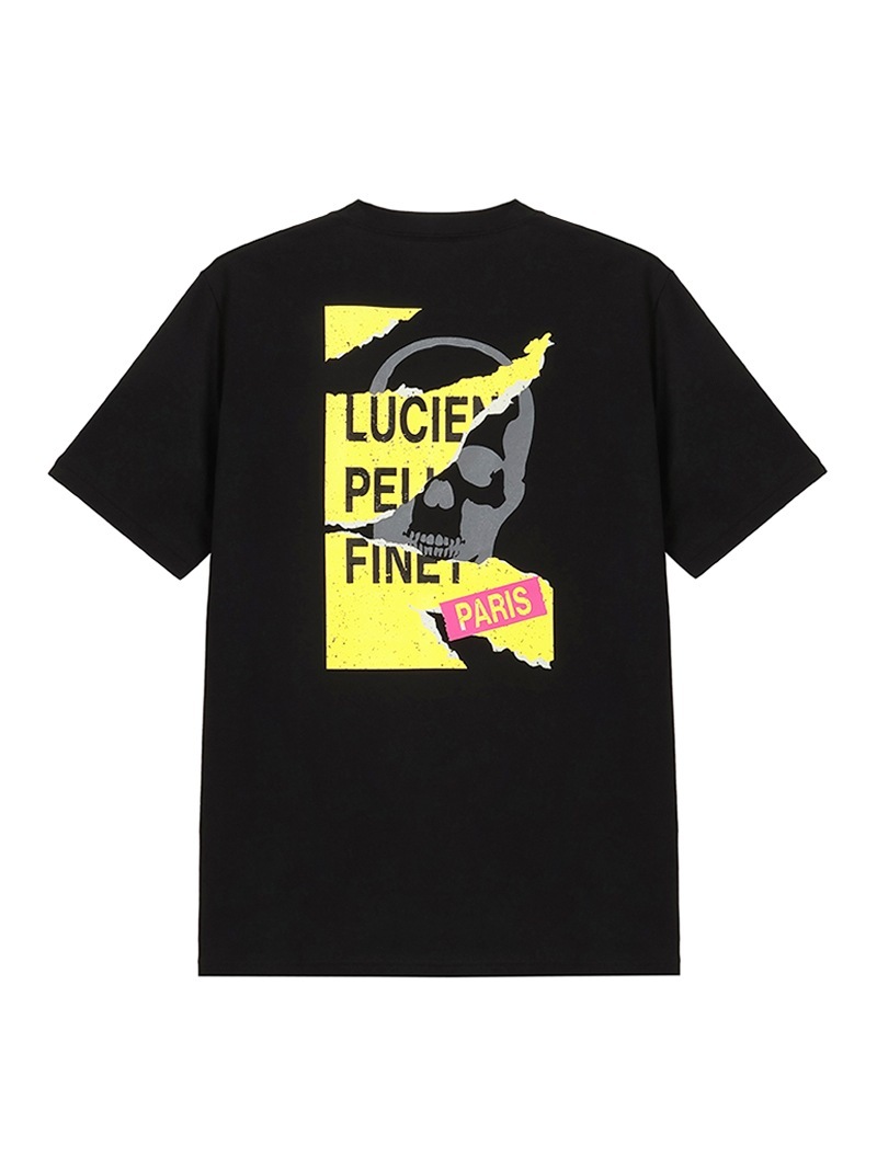 lucienpellatfinet ブラック✖️ゴールド　ガイコツTシャツ 2400050251694-1.jpg