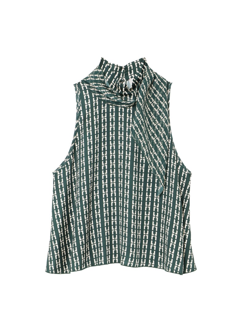 チェーンプリント サテントップ |forte_forte|CORONET（コロネット