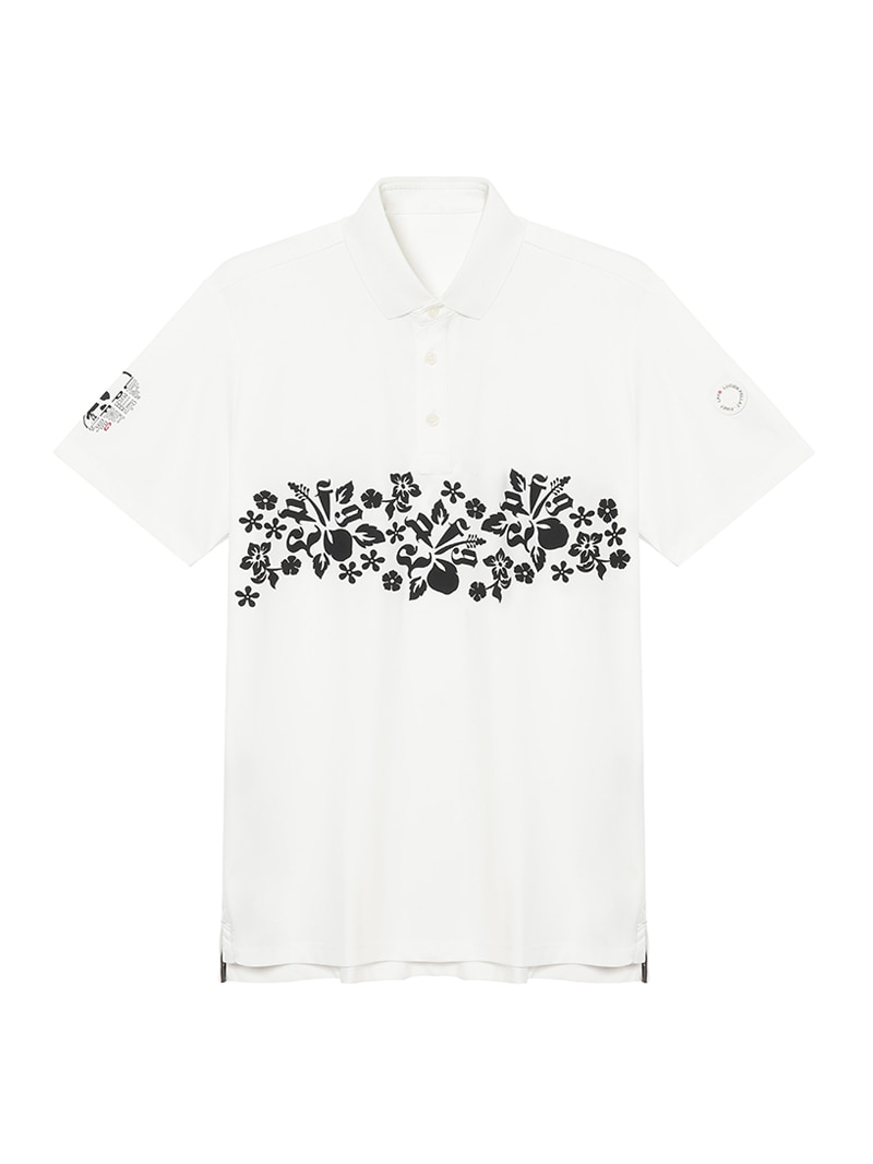 LPFG メンズ ポロシャツ ハイビスカス　美品 LPFG メンズ ポロシャツ ハイビスカス |LUCIEN PELLAT-FINET LPFG