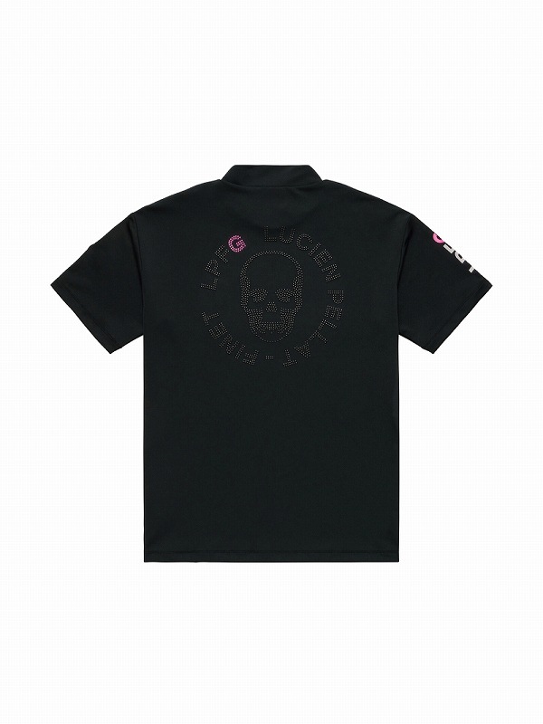 LPFG メンズ 半袖モックネックシャツ フルオモチーフ |LUCIEN PELLAT