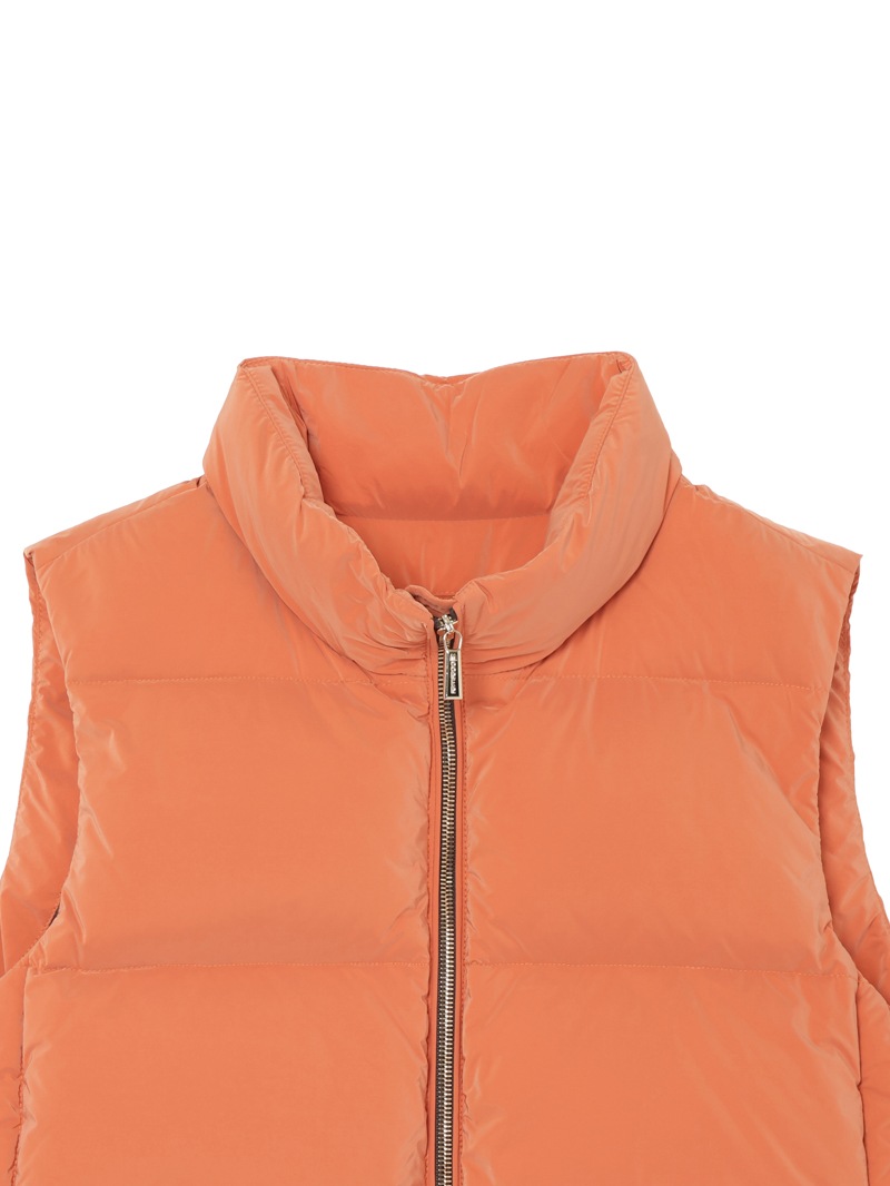 PEARLY GATES ダウンベスト サイズ4 オレンジ PEARLY GATES パーリーゲイツ ダウンベスト チェック柄 ネイビー系