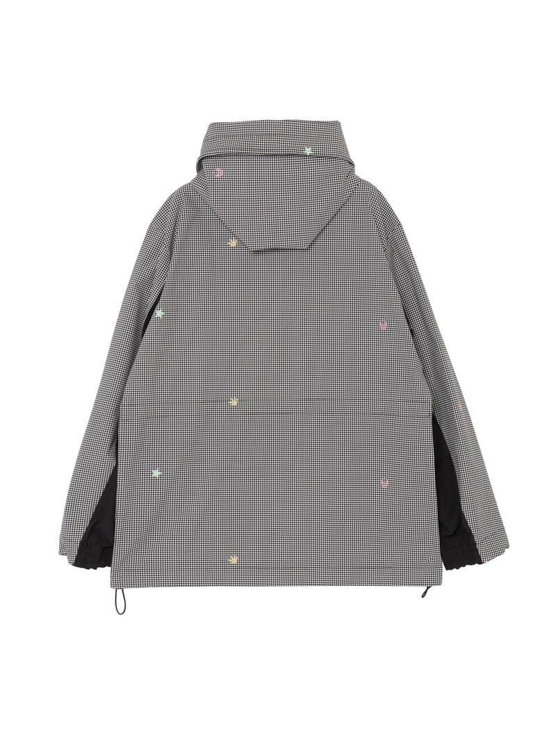 ユニセックス ハウンドトゥース フードジャケット |lucien pellat