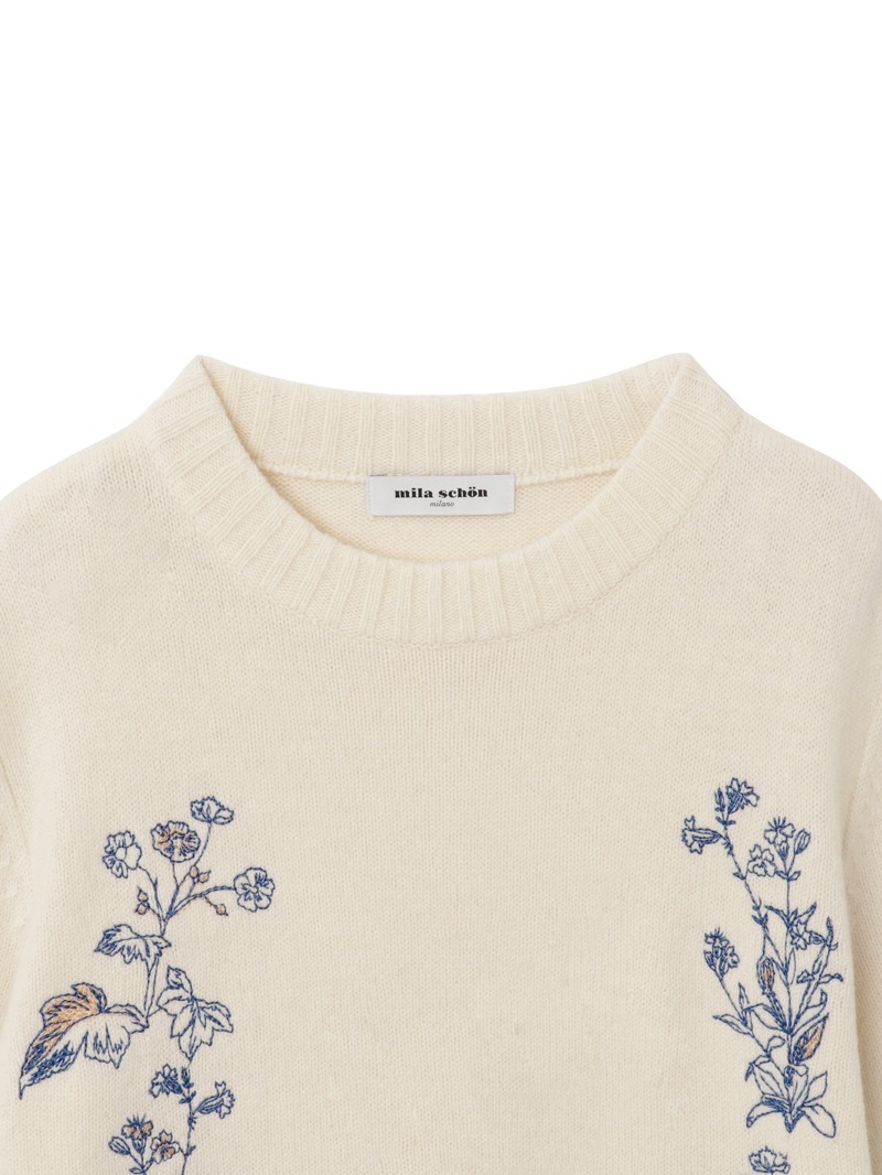 フラワー刺繍ロングプルオーバー |mila schon|CORONET（コロネット