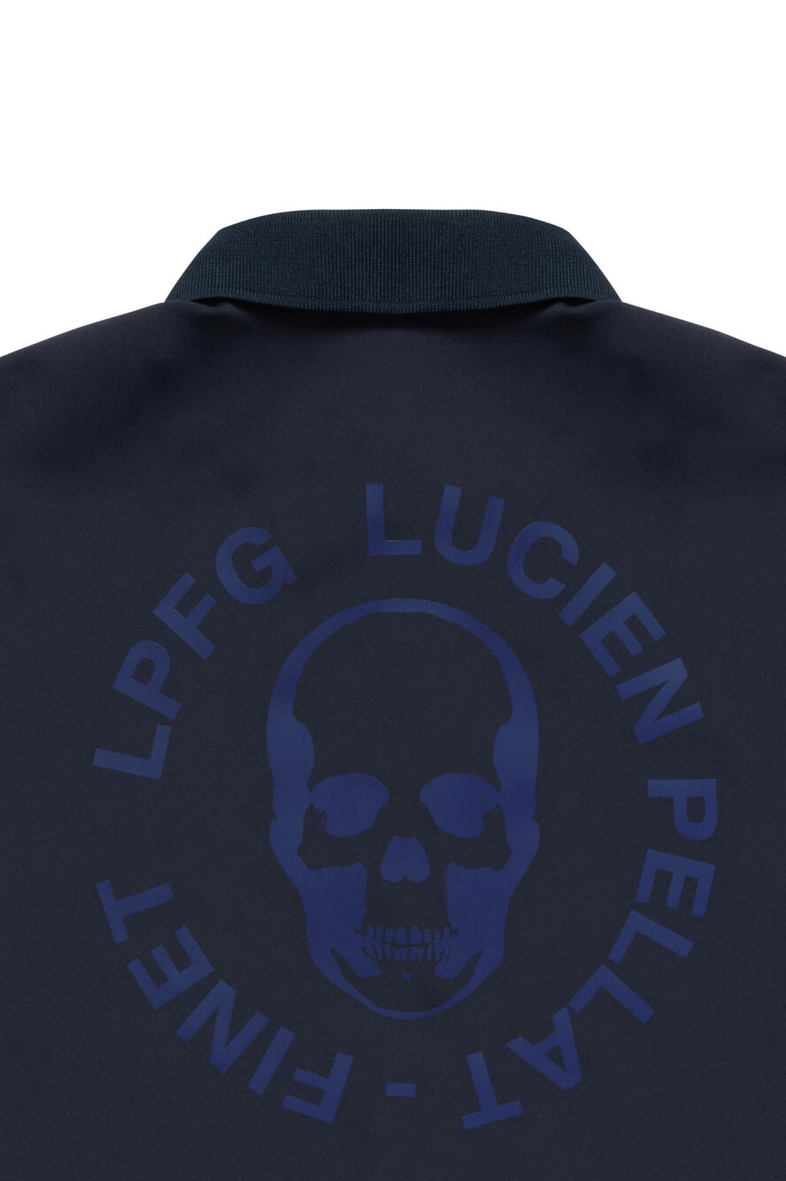 LPFG ポロシャツ LPFGロゴ スカル＆サークルロゴ LPFG メンズ ポロシャツ サークルロゴxスカル |LUCIEN PELLAT-FINET