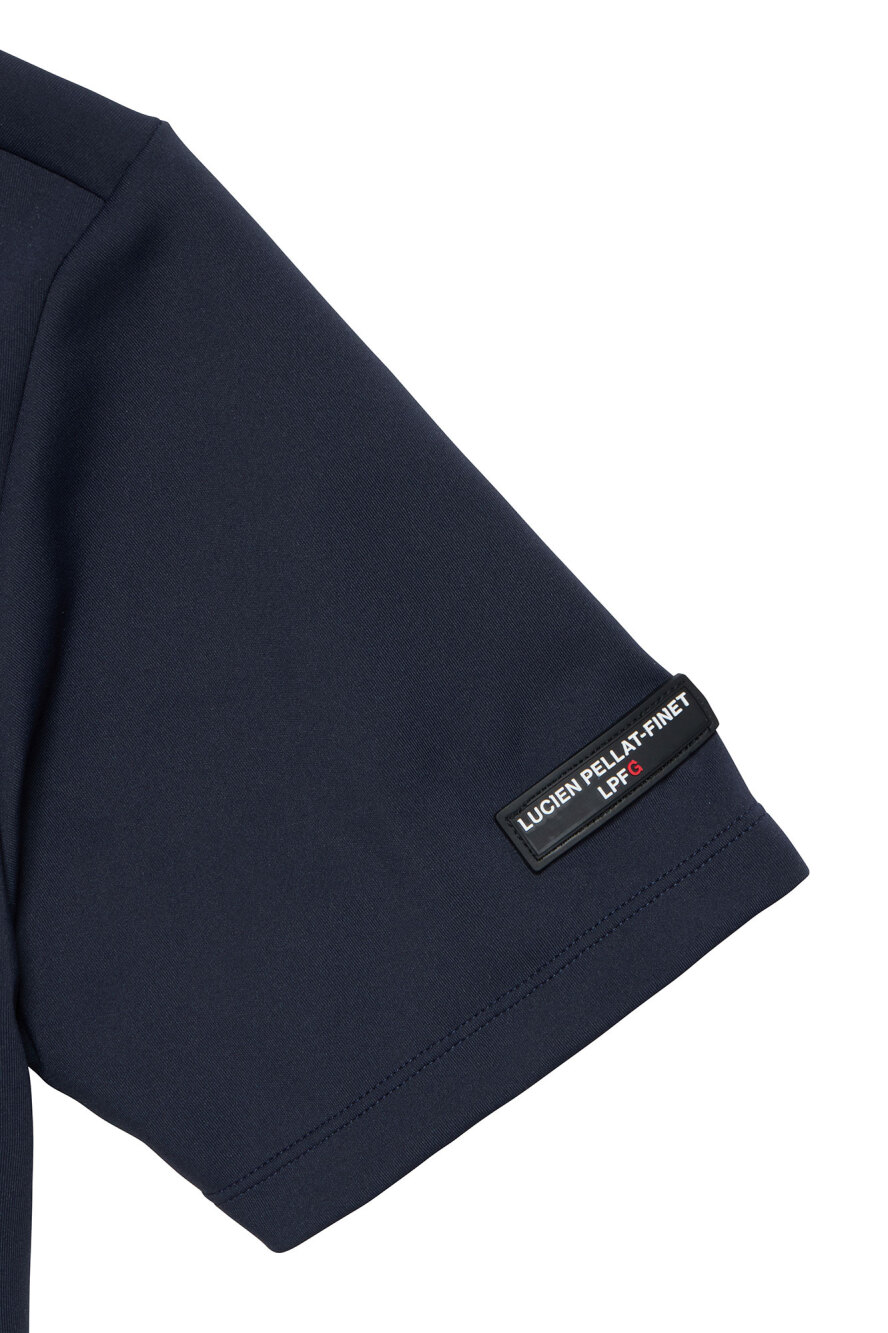 LPFG メンズ ポロシャツ サークルロゴxスカル |LUCIEN PELLAT-FINET