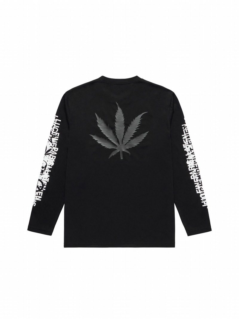 LPF PARIS 長袖Tシャツ (ロゴ x リーフ) |lucien pellat-finet 