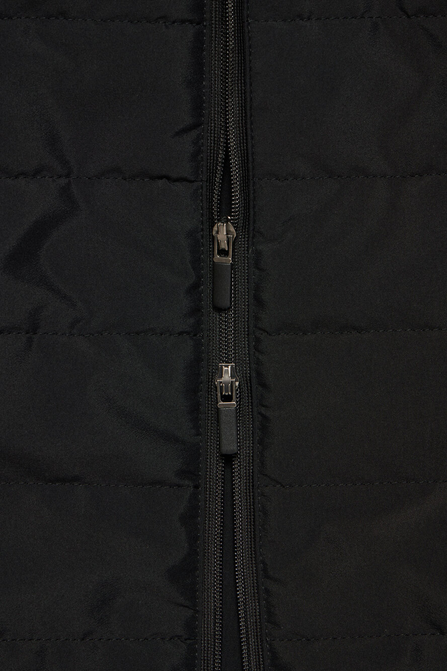 LPFG メンズ 中綿キルティング スタンドカラージップベスト |LUCIEN