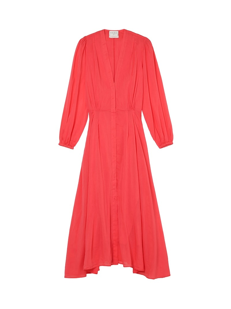 forte_forteコットンシルクロングワンピース