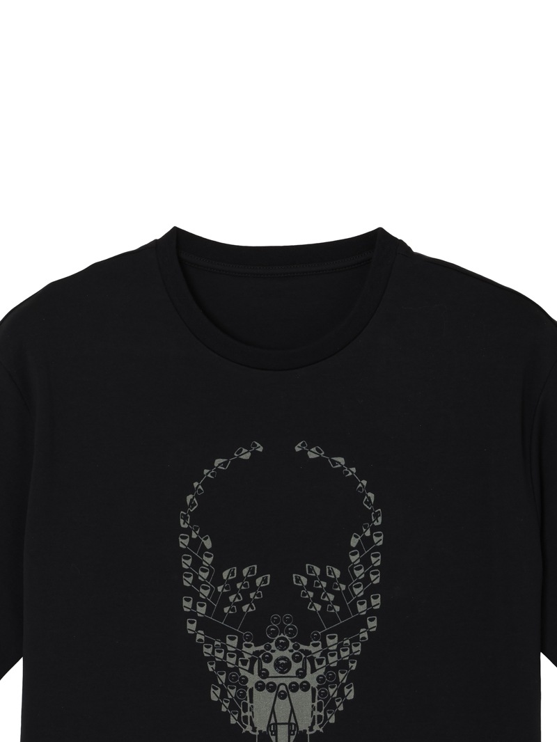 国内配送★lucien pellat-finet★ ミックススカル Tシャツ メンズ 半袖Tシャツ スカル フリーダム |lucien pellat-finet