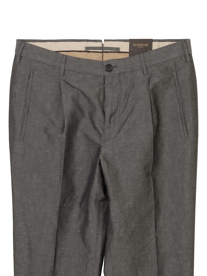 INCOTEX コットンリネン テーパードフィットパンツ |SLOWEAR|CORONET