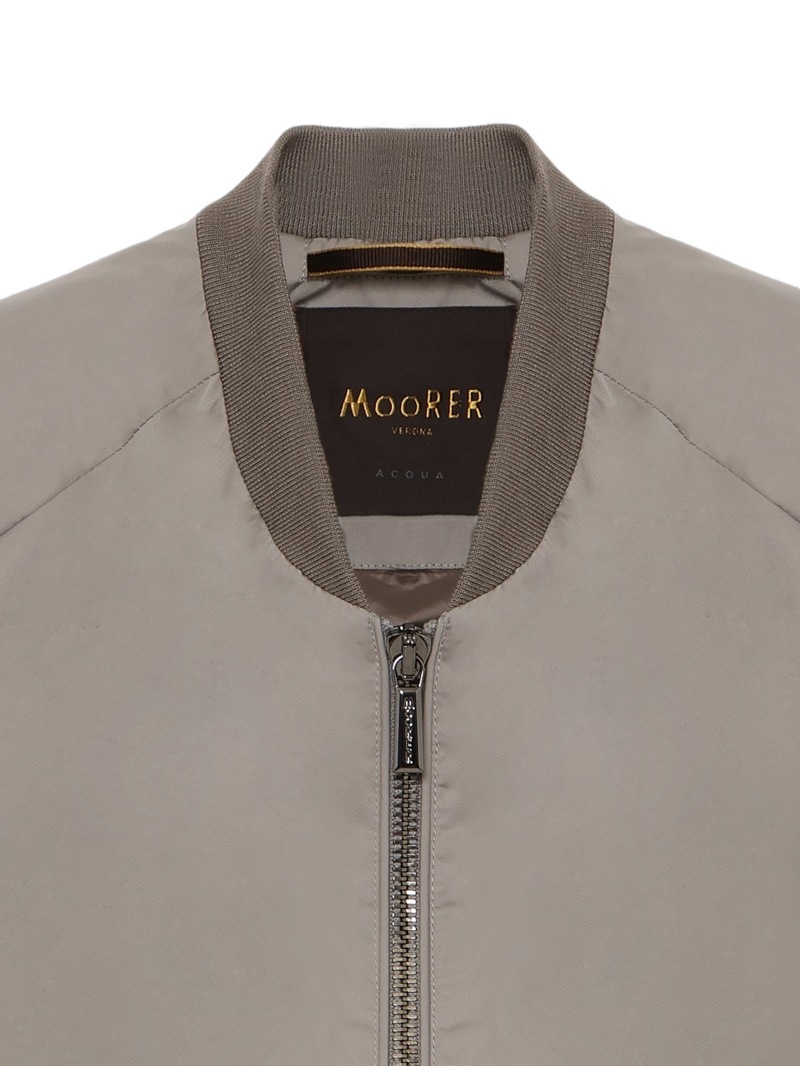 直営店☆MOORER☆２色展開♪KYLA-BRC ボンバージャケット KYLA-BRC in STONE: Luxury Italian Bombers | MooRER®