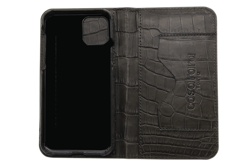 スマートフォンケース ポケット付 フォールディングタイプ プレミアム　クレイ for Apple iPhone 12 Pro Max