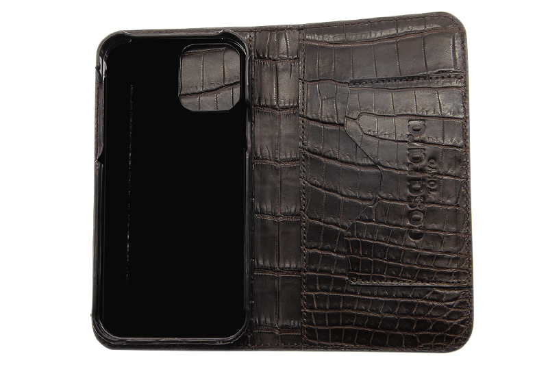 スマートフォンケース ポケット付 フォールディングタイプ プレミアム チョコレート for Apple iPhone 12 / 12 Pro