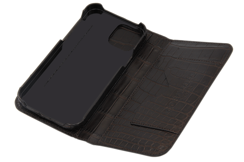 スマートフォンケース ポケット付 フォールディングタイプ プレミアム チョコレート for Apple iPhone 13 / iPhone 13 Pro