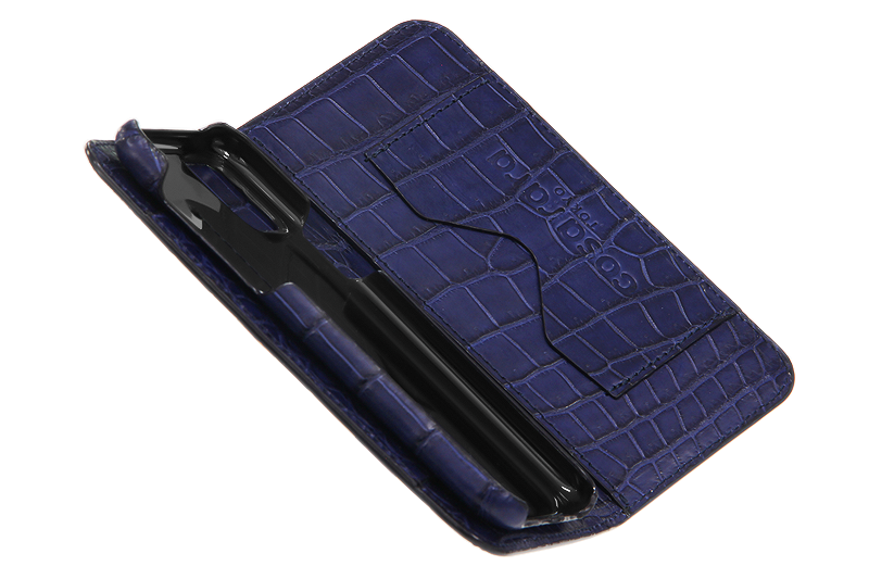 スマートフォンケース ポケット付 フォールディングタイプ プレミアム ブルー for Apple iPhone 11 Pro