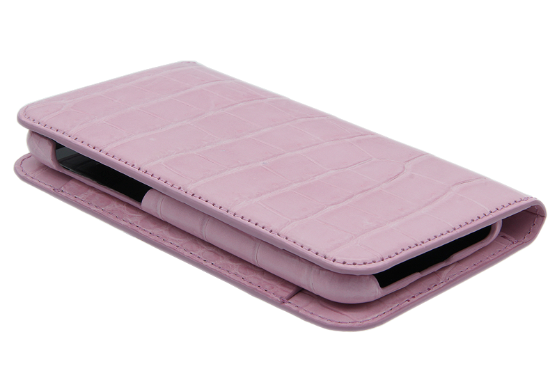 スマートフォンケース ポケット付 フォールディングタイプ プレミアム サクラピンク for Apple iPhone 12 / 12 Pro