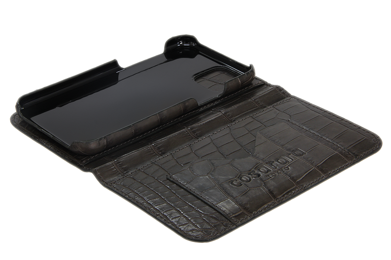 スマートフォンケース ポケット付 フォールディングタイプ プレミアム　クレイ for Apple iPhone 11 Pro