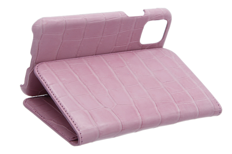 スマートフォンケース ポケット付 フォールディングタイプ プレミアム サクラピンク for Apple iPhone 11 Pro