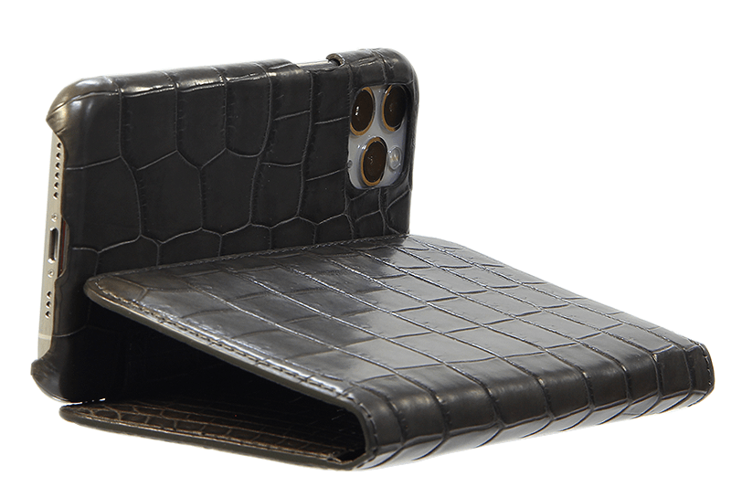 スマートフォンケース ポケット付 フォールディングタイプ プレミアム　クレイ for Apple iPhone 12 Pro Max