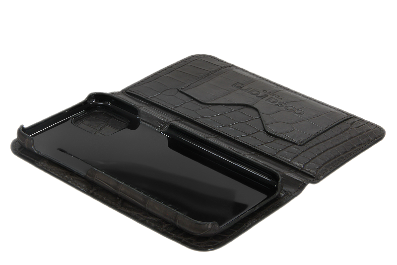 スマートフォンケース ポケット付 フォールディングタイプ プレミアム　クレイ for Apple iPhone 12 Pro Max