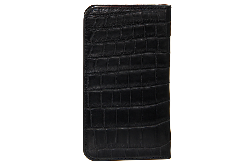 スマートフォンケース ポケット付 フォールディングタイプ プレミアム ブラック for Apple iPhone 13 / iPhone 13 Pro