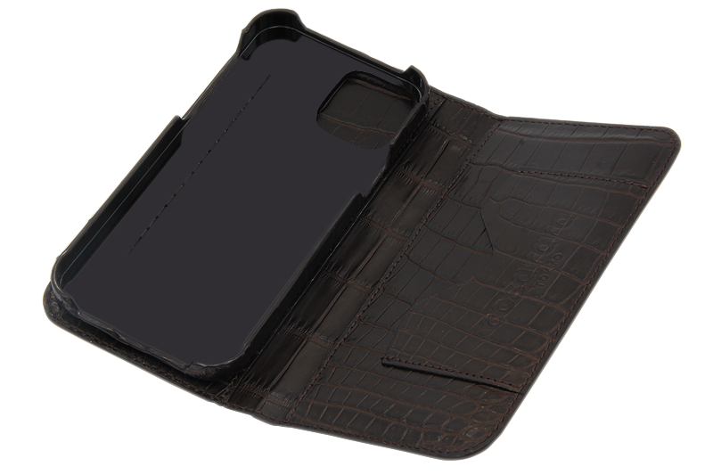 スマートフォンケース ポケット付 フォールディングタイプ プレミアム チョコレート for Apple iPhone 13 / iPhone 13 Pro