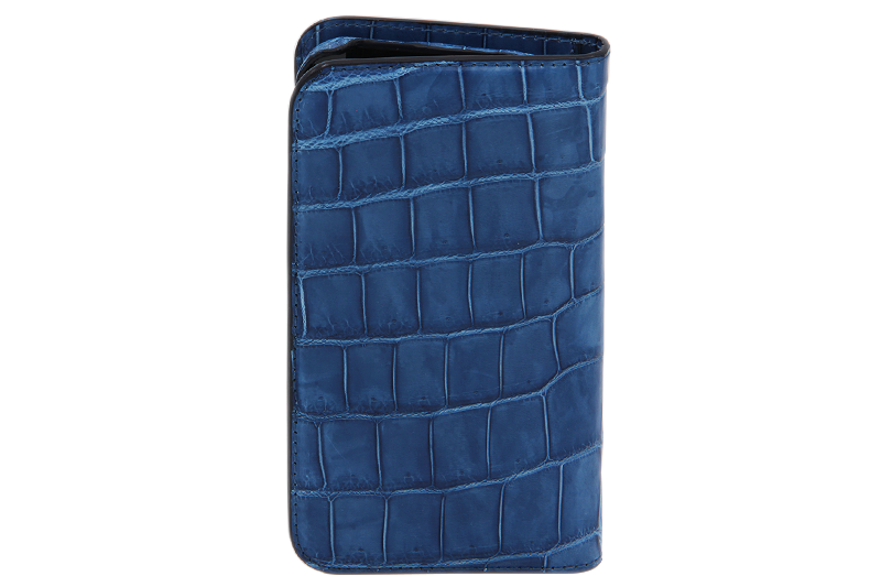 スマートフォンケース ポケット付 フォールディングタイプ プレミアム 藍 for Apple iPhone 13 Pro Max