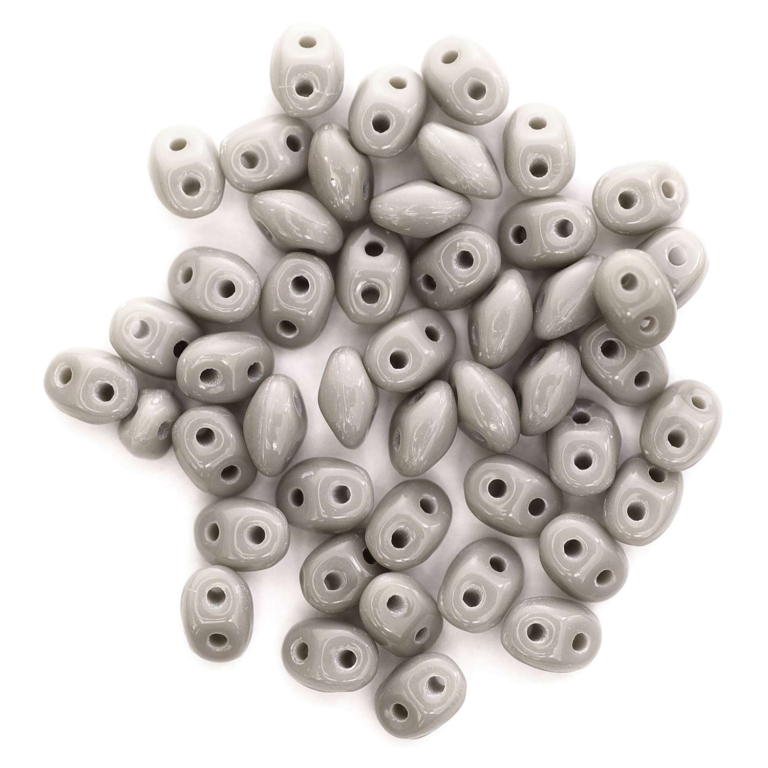 チェコシード ツイン2ホール オペークグレー 2.5mm×5mm