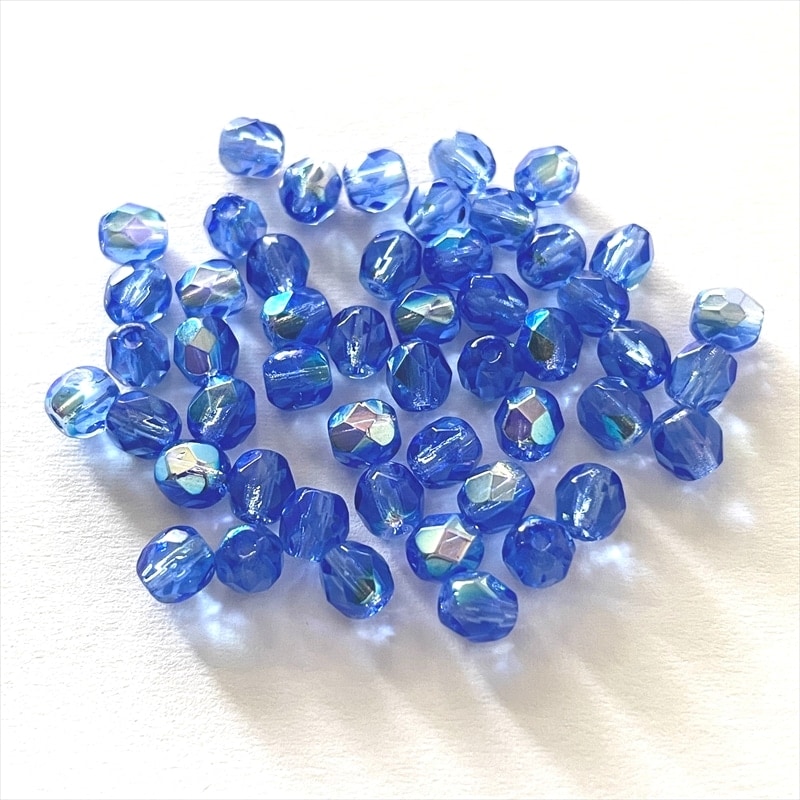 ファイヤーポリッシュ ラウンド サファイアAB(サイズ展開あり)