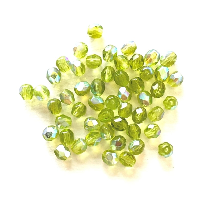 ファイヤーポリッシュ ラウンド オリビンAB(サイズ展開あり)