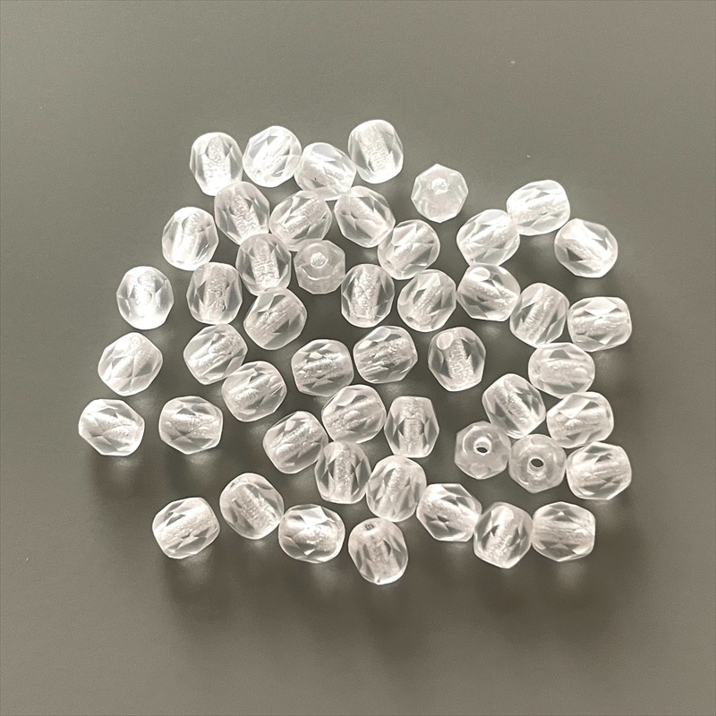 ファイヤーポリッシュ ラウンド マットクリスタル(サイズ展開あり)