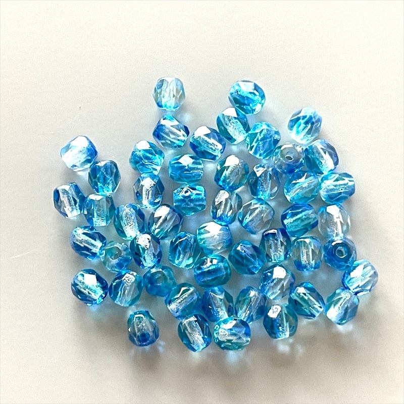 ファイヤーポリッシュ ラウンド サファイア/アクア(サイズ展開あり)