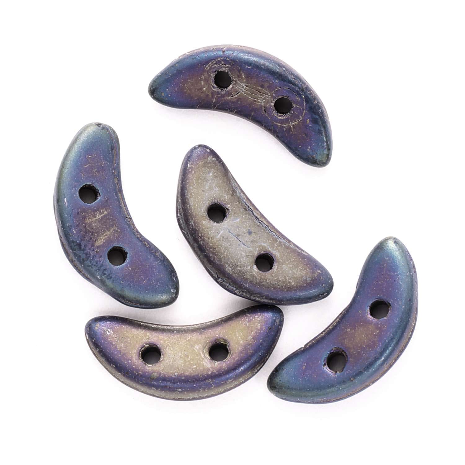 クレセント マットアイリスブルー 3mm×10mm