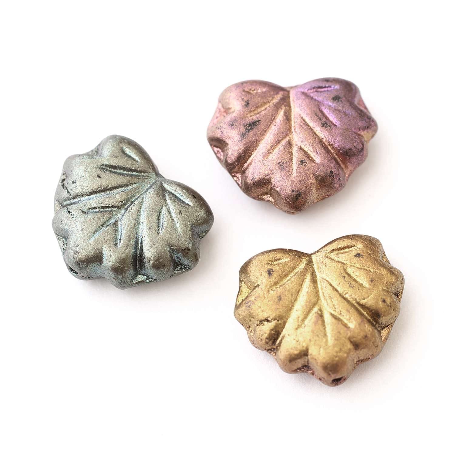 メープルリーフ マットメタリックブロンズミックス 11mm×13mm