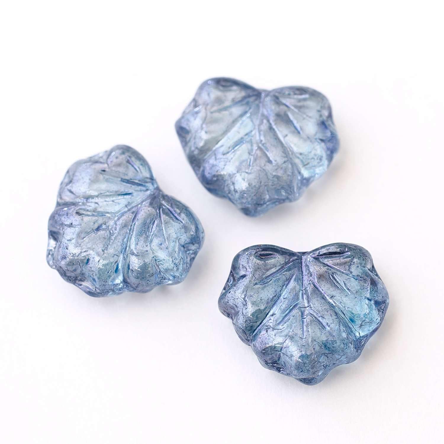 メープルリーフ ラスターブルー 11mm×13mm