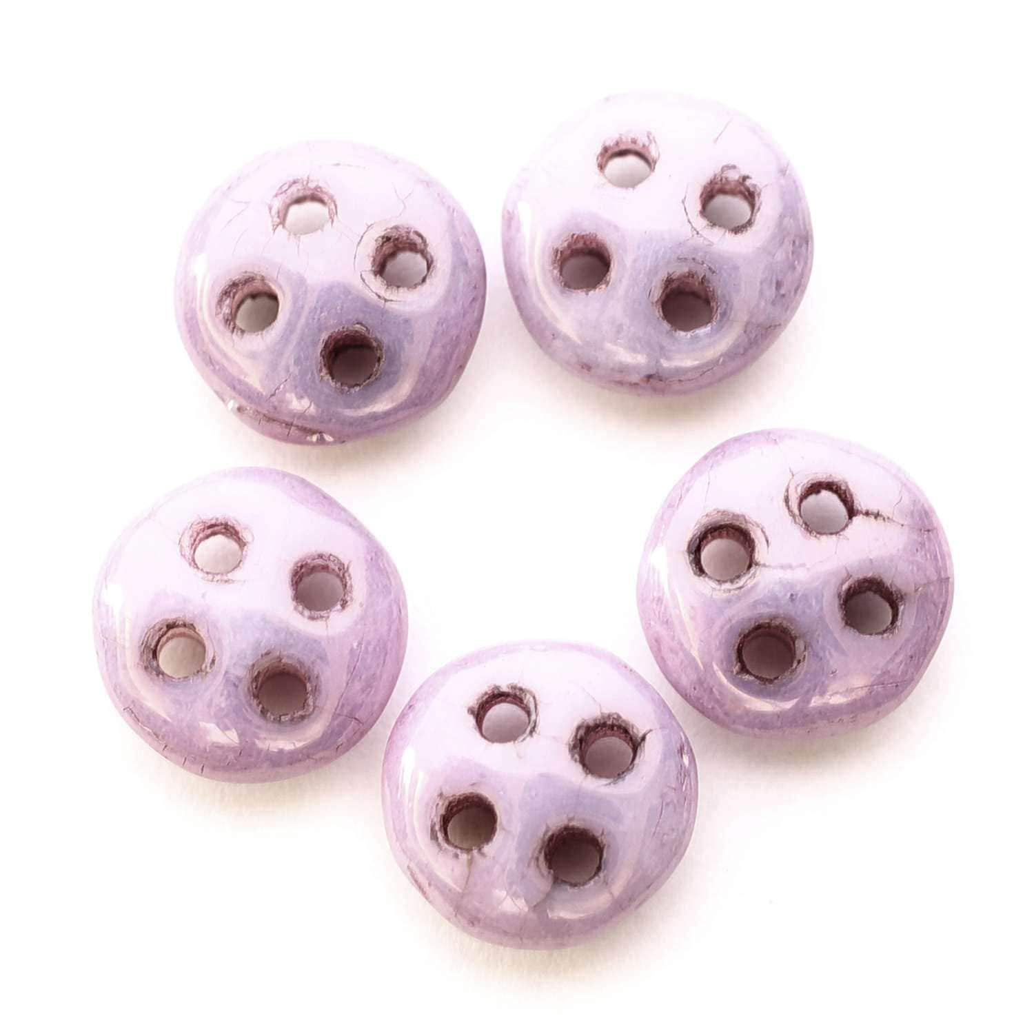 レンティル4ホール オペークラスターライラック 6mm×6mm