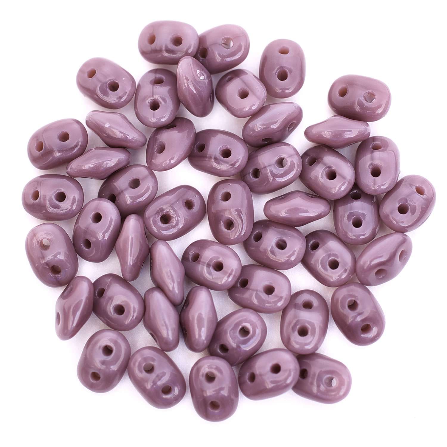 スーパーデュオ オペークアメジスト 2.5mm×5mm