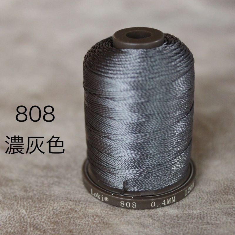 小巻 808濃灰色 シルク糸‐羅樹