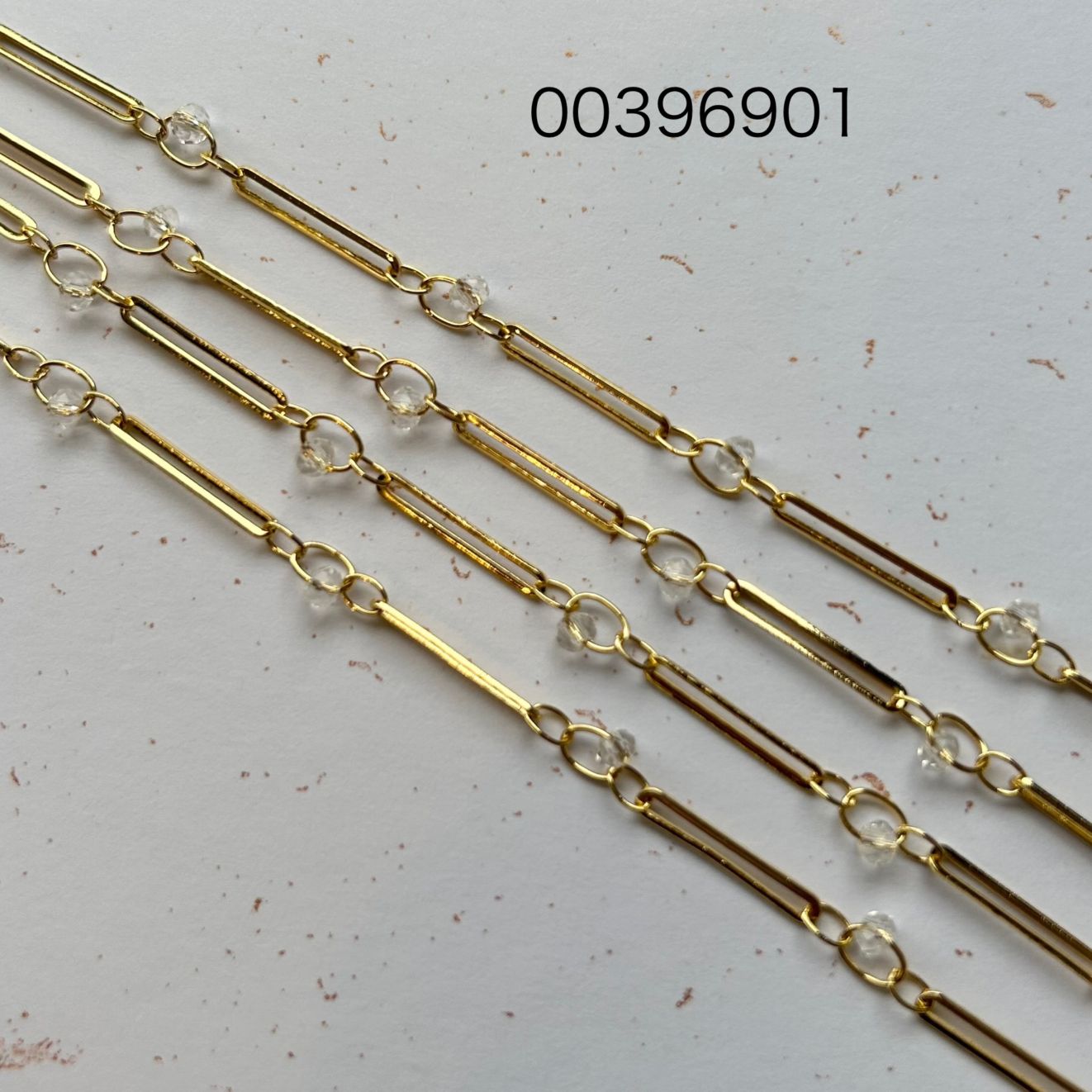 手作り装飾チェーン（メタルクリスタル）