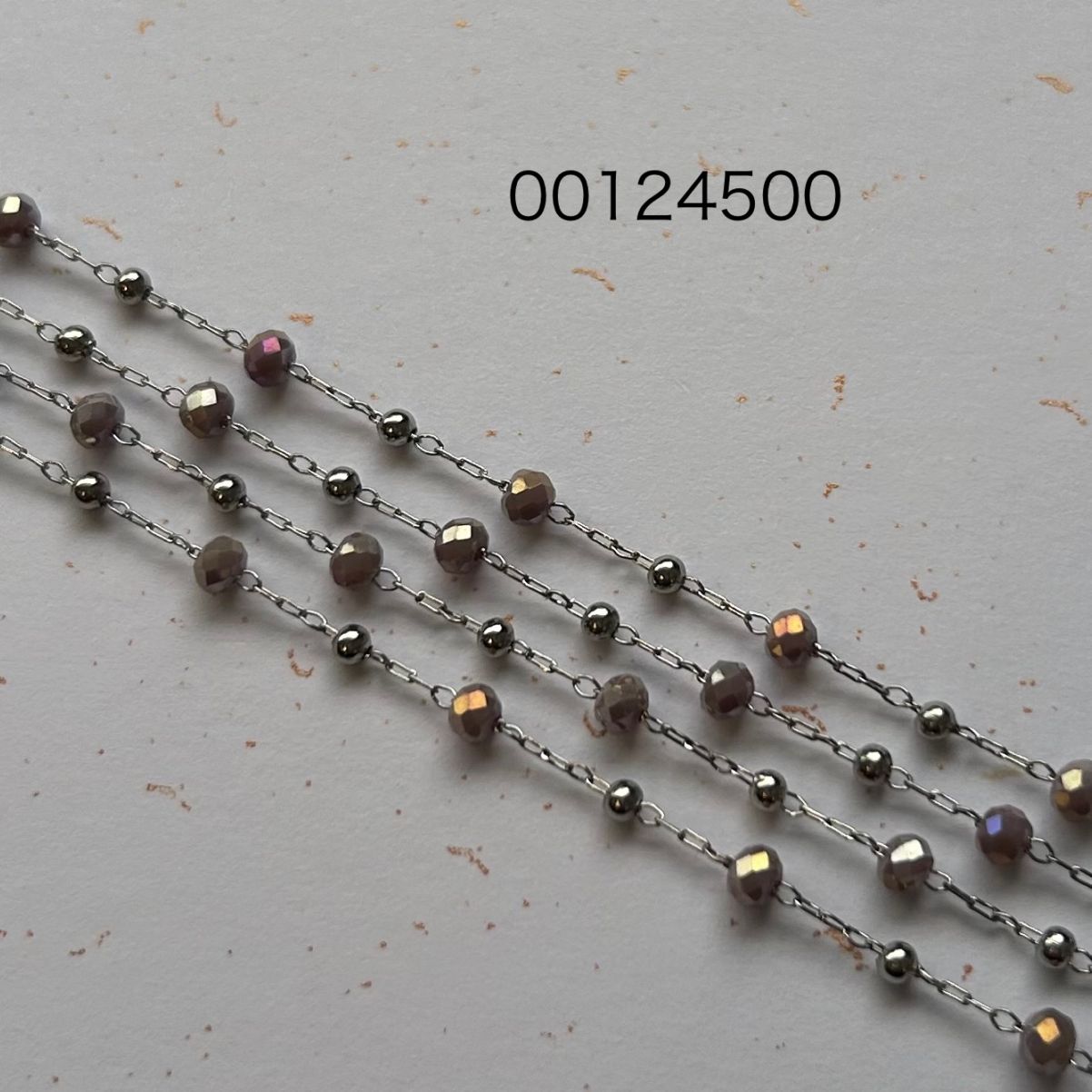 手作り装飾チェーン（メタルパープル）