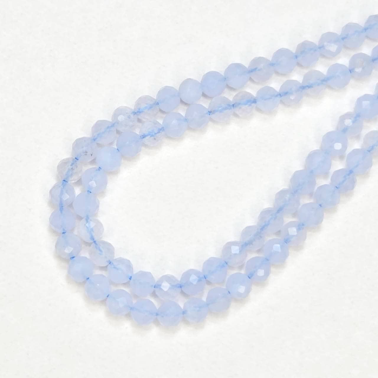 天然石連ビーズ‐ブルーレース2㎜