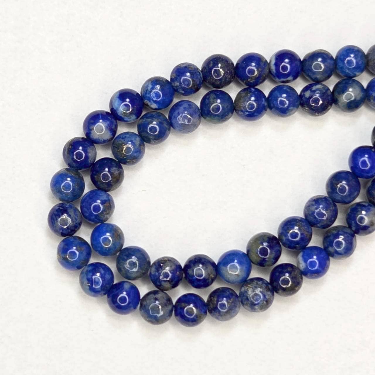 天然石連ビーズ‐ラピスラズリ4㎜