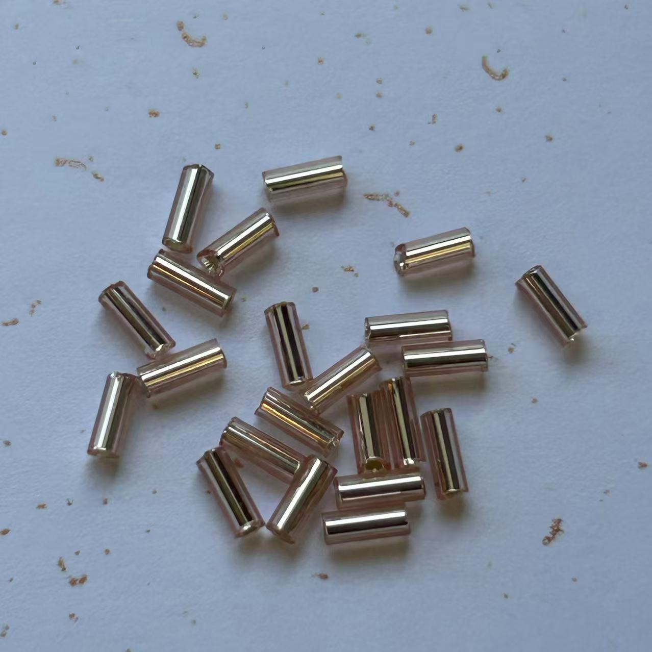 サクラシリーズ‐竹ビーズ‐オレンジピンク