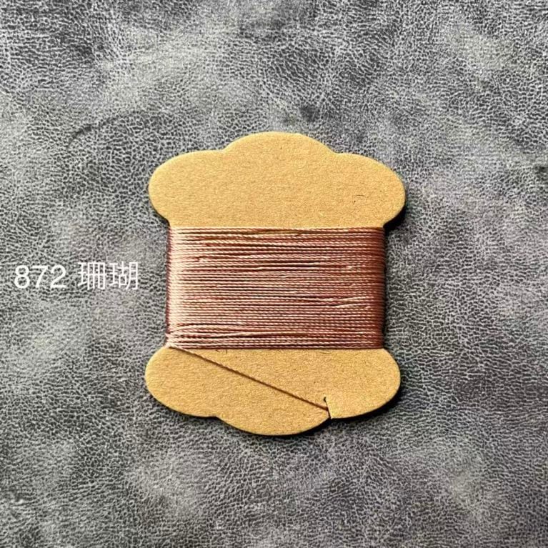 新色‐板巻872珊瑚色 シルク糸5m