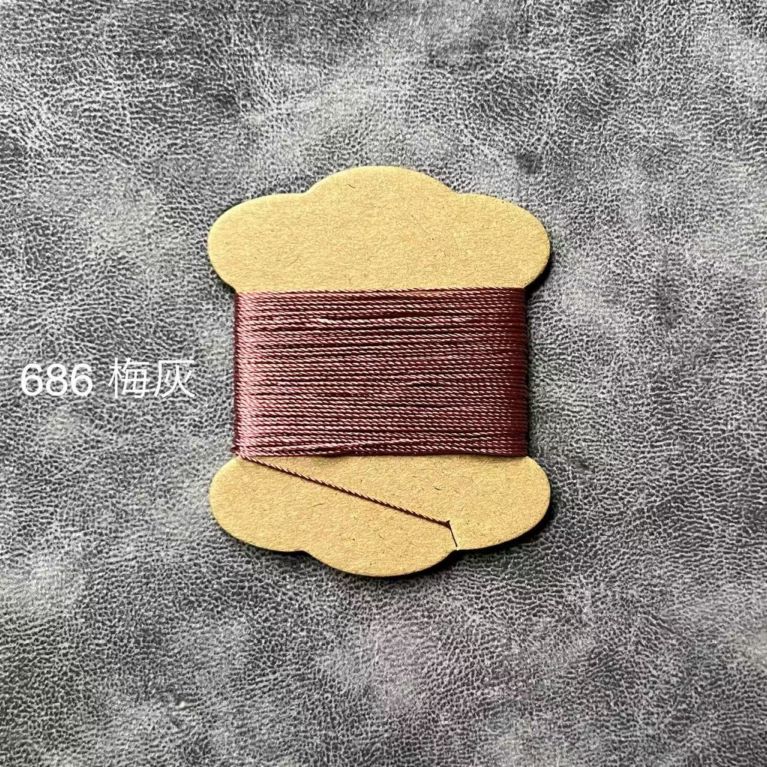 新色‐板巻686灰梅 シルク糸5m