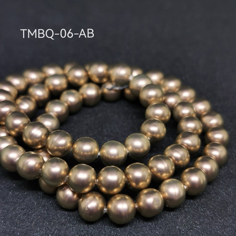 バロックパール アンバー 6mm | すべての商品 |本場チェコビーズ