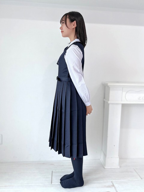 紺色無地スクール ジャンパースカート