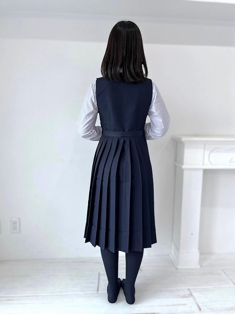 紺色無地スクール ジャンパースカート