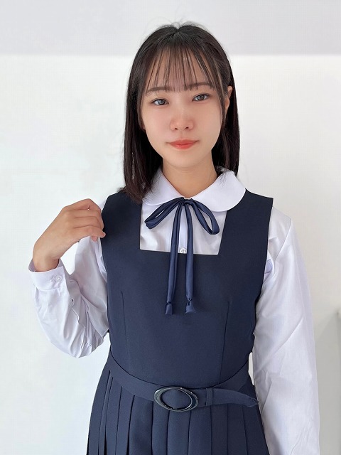 紺色無地スクール ジャンパースカート